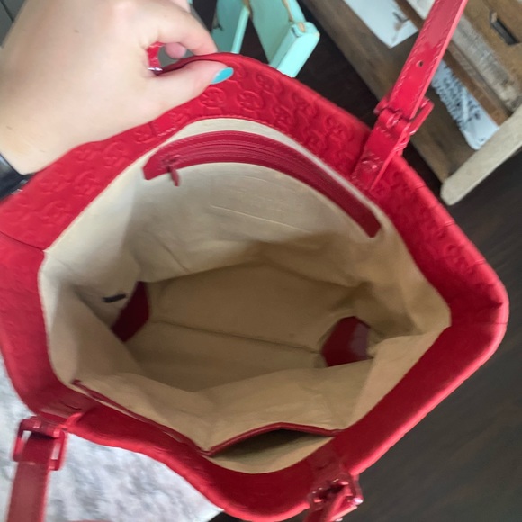 Red Michael Kors Tote - Picture 5 of 8